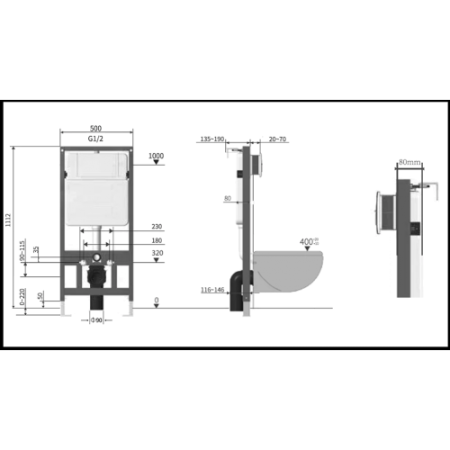 Инсталляция для унитаза Vincea VIS-601