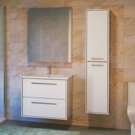 Мебель для ванной Raval Frame Fra.01.75/P/W 75 подвесная, белый