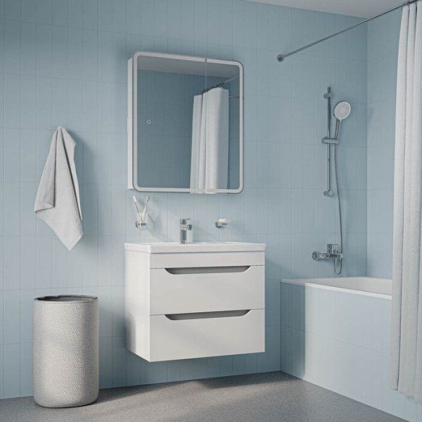 Тумба с умывальником, подвесная, 70 см, белый, Sky, IDDIS, SKY70W0i95K подходит умыв. 4077000i28