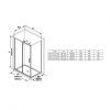 Боковая стенка Ravak Blix Slim BLSPS-80 X9BM40C00Z1 Transparent, хром