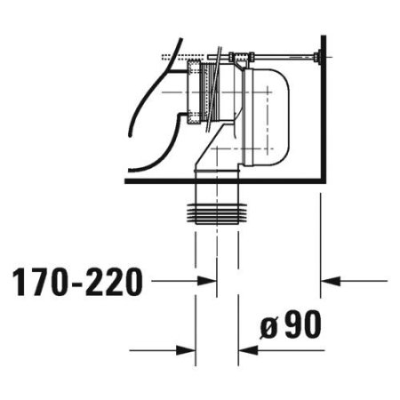 Чаша для унитаза-компакта Duravit DuraStyle 2156090000