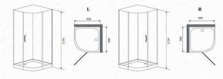 Душевая кабина Timo Premium Armo H-506 R