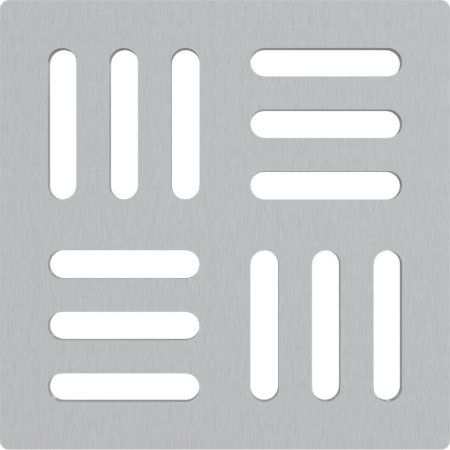 Решетка AlcaPlast MPV011 нержавеющая сталь