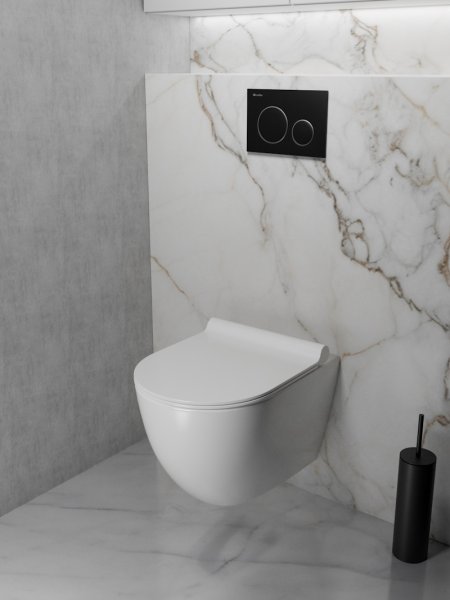 Клавиша смыва Knotlor BIS104BLC, черный