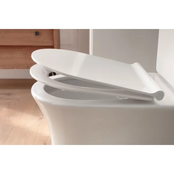 Унитаз-компакт Jacob Delafon Aleo UJAL102-0 + ETAL212-0 + E33127-0 безободковый, с сиденьем микролифт, белый