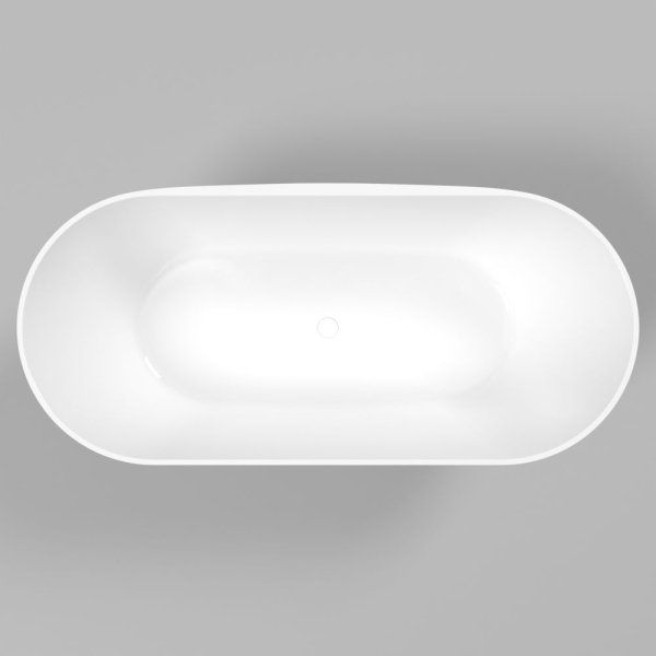 Ванна из искусственного камня Whitecross Coral X 0203.170077.100 170x77 белый глянцевый
