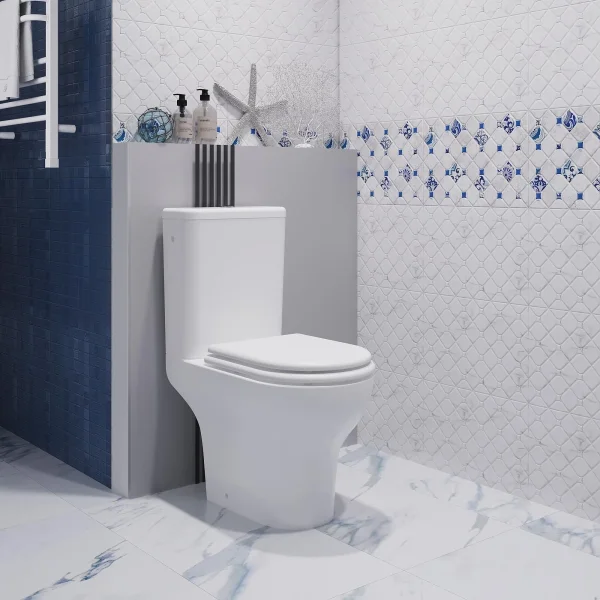 Унитаз-компакт Opadiris Палермо OS24721 безободковый, с сиденьем микролифт, белый