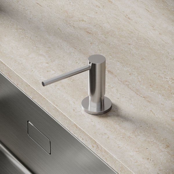 Дозатор для кухонной мойки Sancos, объем 500 мл, цвет брашированный никель,  SC40100BN