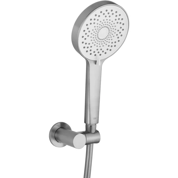 Смеситель для ванны Wonzon & Woghand Stick WW-88639017-BN с душевым гарнитуром, никель матовый