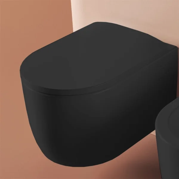 Унитаз подвесной Artceram Monet MNV001 17 00 безободковый, черный матовый