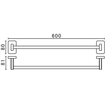 Полотенцедержатель Art&Max Gotico AM-4824AQ  бронза