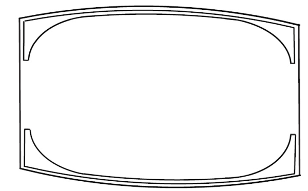 Зеркало Puris Classic Line FSA431409 722/161 140 белое высокоглянцевое