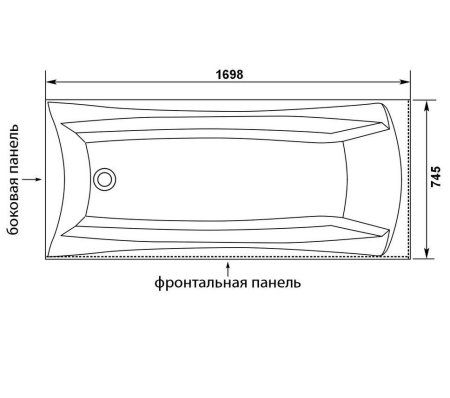 Акриловая ванна Aquanet Cariba 00203925 170х75
