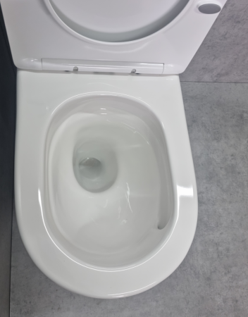 Унитаз напольный Ceramalux TR2176 TORDNADO, белый глянец