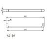 Полотенцедержатель Ideal Standard Softmood A9135AA 60 см, хром