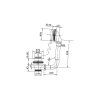 Слив-перелив BelBagno BB-OVF-02-BRN для ванны, бронза