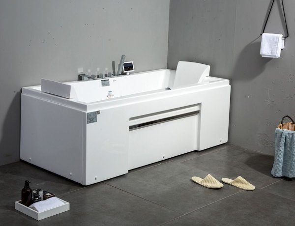 Акриловая ванна Gemy G9076 K с гидромассажем