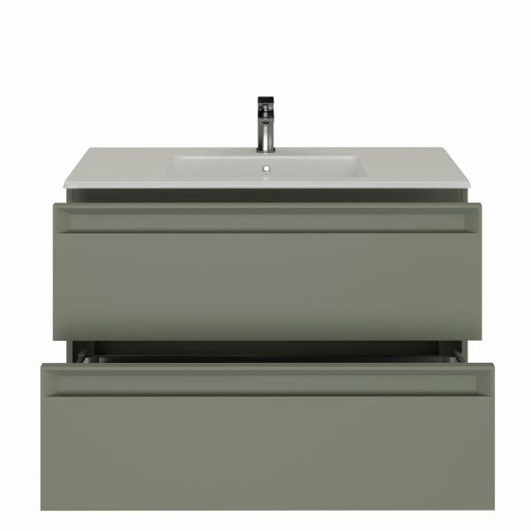 Тумба под раковину Allen Brau Eclipse 100 1.E1003.CGM 2.0 олива матовый