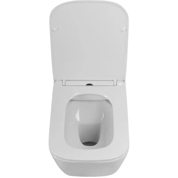 Унитаз подвесной BelBagno Due 2.0 BB7107CHR/SC безободковый, с сиденьем микролифт, белый