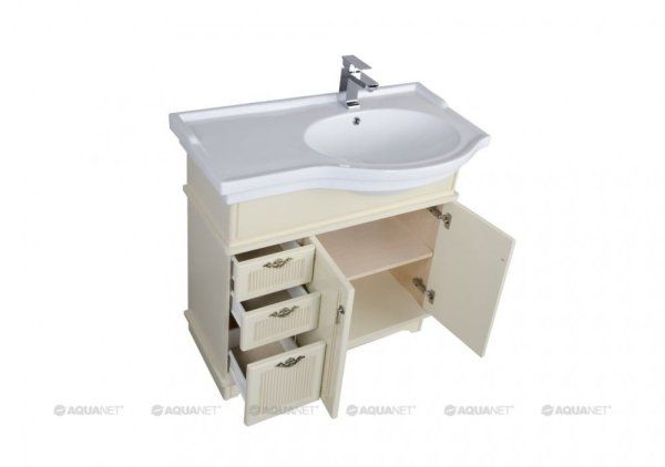 Тумба под раковину Aquanet Луис 00176985 90 бежевая R