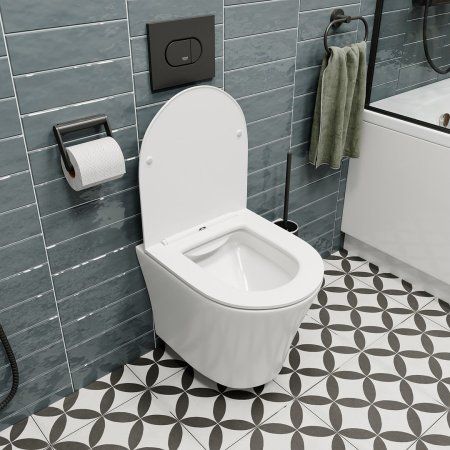 Унитаз подвесной Teymi Ellie безободковый, сиденье микролифт T40802