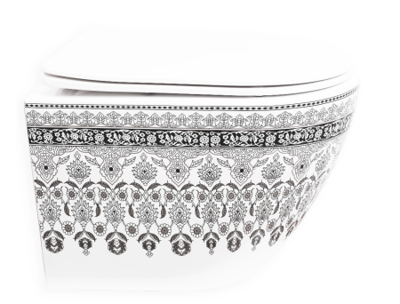 Подвесной унитаз REA ARTE DARK GREY белый REA-C5000