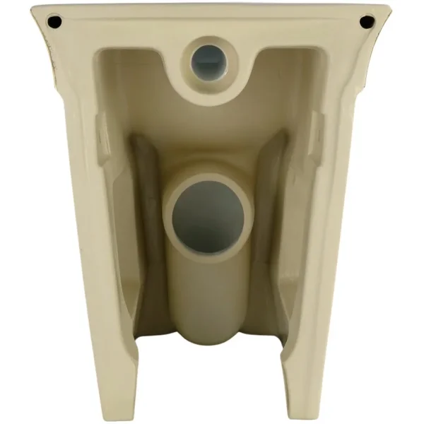 Унитаз приставной Migliore Monaco 32067 безободковый, белый глянец/золотой