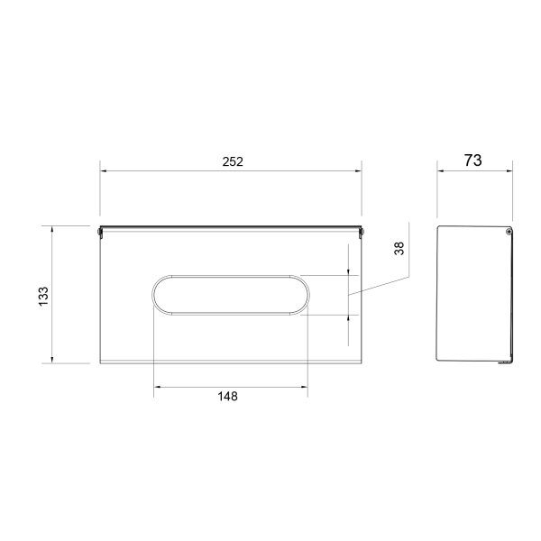 Бокс для салфеток Timo Petruma никель (15244/13)