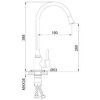 Смеситель Frap F40994-6 черный