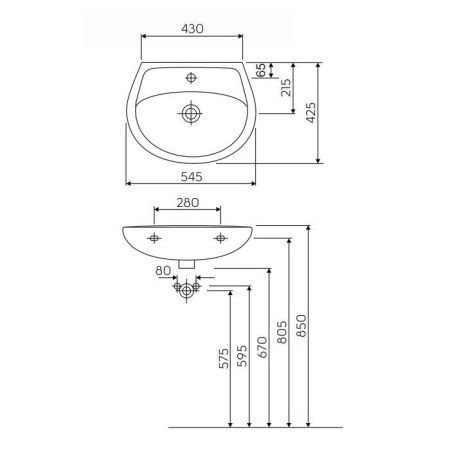 Раковина Kolo (IFO) Idol M1115500U 55