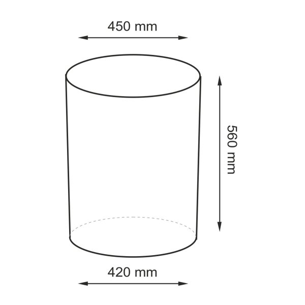 Корзина для белья WasserKRAFT Bever WB-240-L коричневый