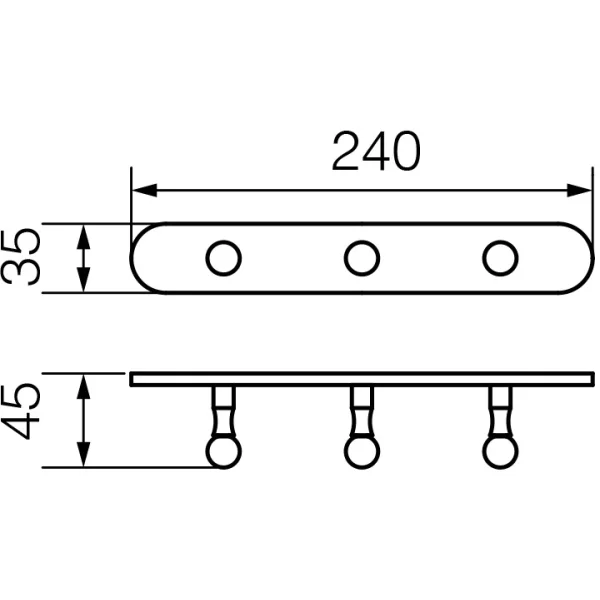 Планка с крючками Veragio Gialetta Dorato VR.GIL-6436.DO для ванны, золотой