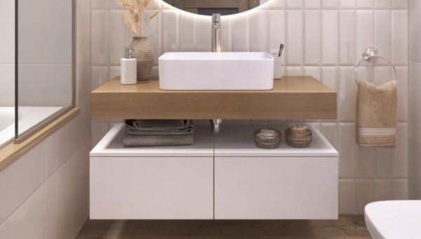 Тумба Velvex подвесная Unit 50, выс. 27, выдв. ящик, белый матовый (tp.UNI.50.1Y белый матовый)