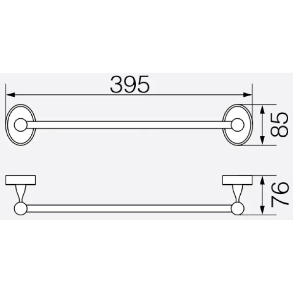 Полотенцедержатель 39,5 см Veragio Bonjour Bronzo VR.BNR-7820.BR