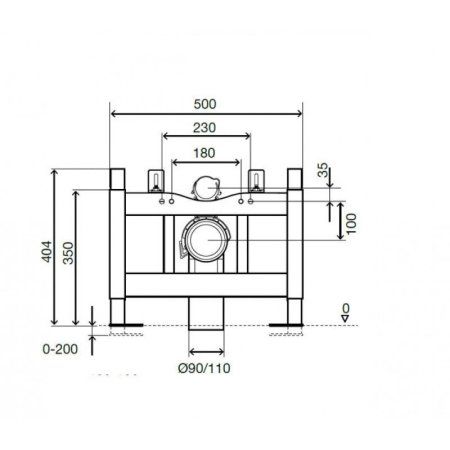 Система инсталляции OLI 120 ECO Sanitarblock 714001 для подвесного унитаза