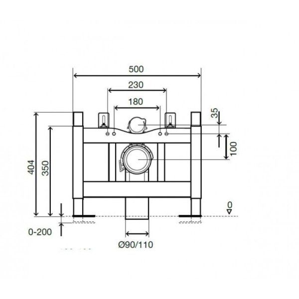 Система инсталляции OLI 120 ECO Sanitarblock 714001 для подвесного унитаза
