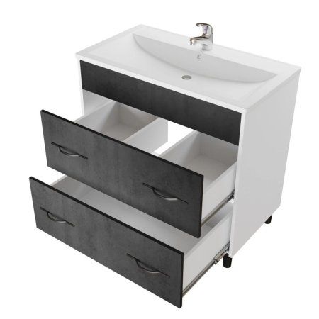 Тумба для ванной MIXLINE "Сура-80" под раковину МАРГО-80 (MIXLINE) (ПВХ) (555077)