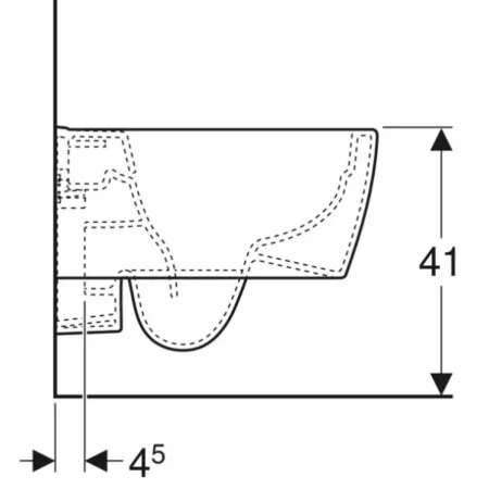 Унитаз подвесной Geberit iCon 204070000 безободковый, белый
