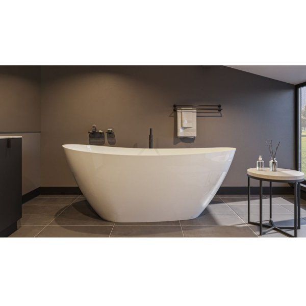 Ванна из искусственного камня Whitecross Spinel A 0209.150070.100 150x70 белый глянцевый