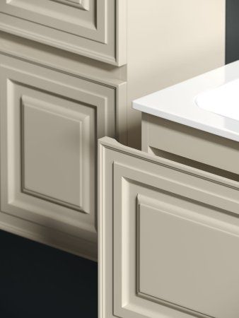 Тумба подвесная SANCOS Very 790х445х406, c одним  ящиком оснащенным доводчиками, Beige Soft , VR80CE