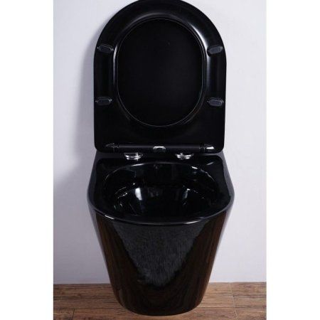 Унитаз подвесной Esbano Clavel безободковый, черный