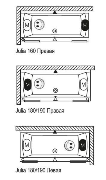 Ванна акриловая Riho Julia BA7200500000000 180x80
