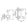 Смеситель с гигиеническим душем Frap F7503-6