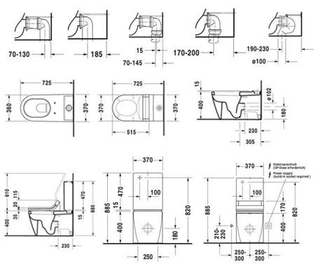 Унитаз-компакт Duravit Starck 2 2129090000