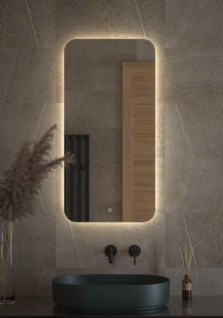 Зеркало с LED-подсветкой настенное Defesto Opti DF 2805S 50x100