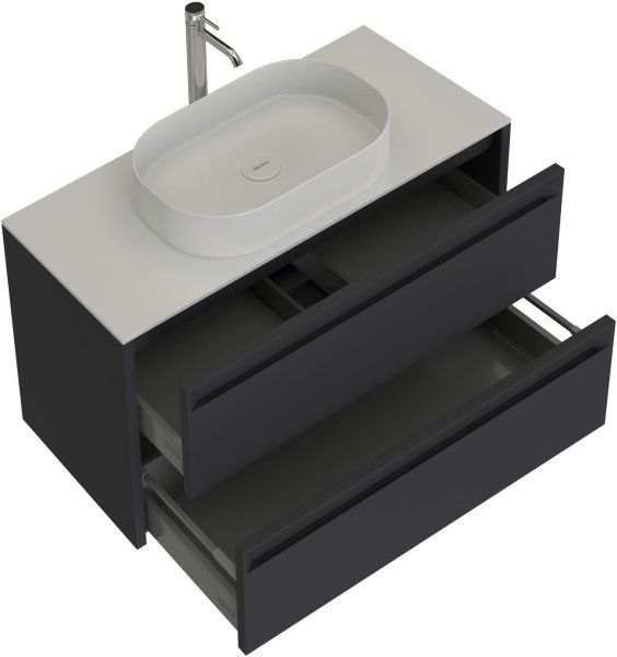 Тумба под раковину Allen Brau Fantasy 100 1.11003.AM 2.0 антрацит матовый