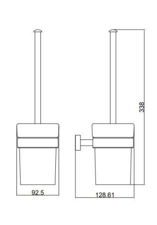 Ёршик туалетный настенный BELZ (B90210)