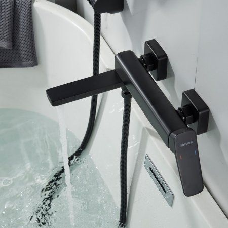 Смеситель для ванны однорычажный  Shevanik S9952H, Черный