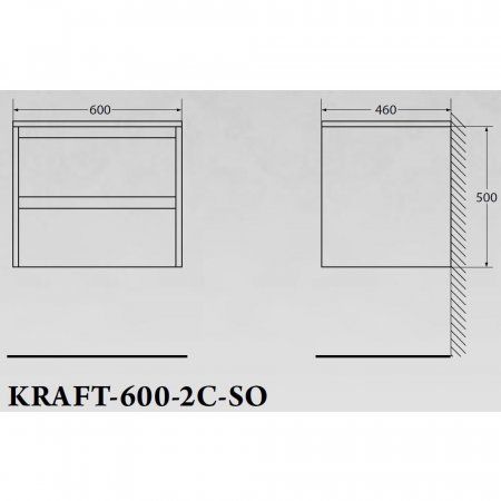 Мебель для ванной BelBagno Kraft KRAFT-600-2C-SO-RNN 60 rovere nebrasca nature