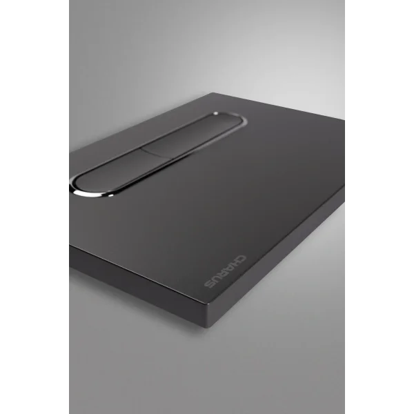 Кнопка смыва Charus Magnus FP.340.GRP.01 для инсталляции, графит матовый/хром/графит матовый